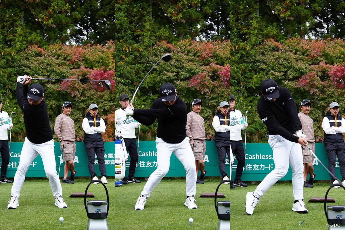 「出球が右に出るの…マスターズで見るやつだ(笑)」スイングセルフ解説／出利葉太一郎