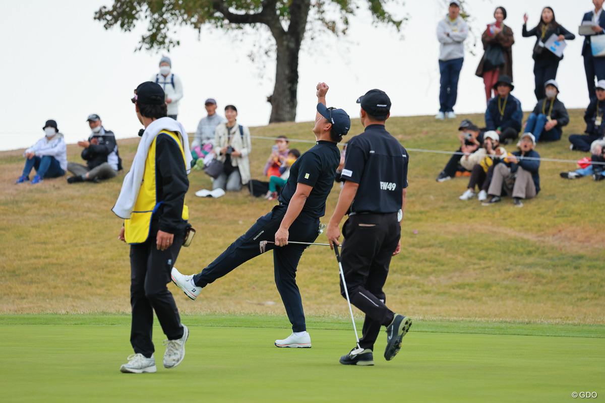 Hole15でバーディ