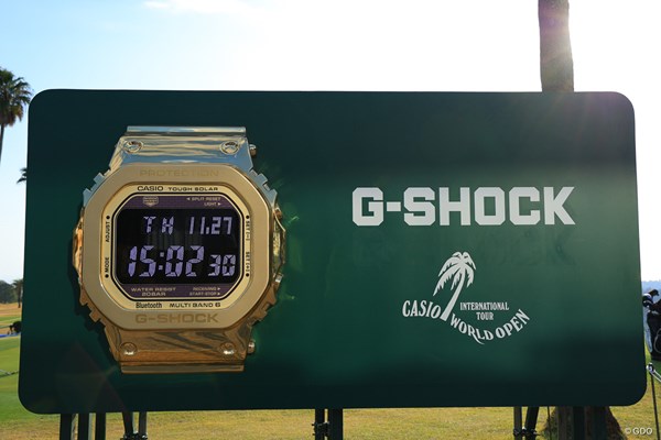 2025年 カシオワールドオープンゴルフトーナメント 初日 カシオワールドオープン 時計はG-SHOCK