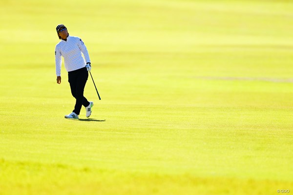2025年 JLPGAツアーチャンピオンシップリコーカップ 2日目 穴井詩 初出場の苦い記憶を胸に