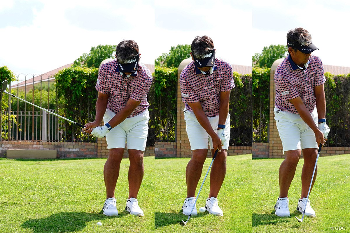 ラフからは2通り「上からコツン」or「バンカー風」【藤田寛之アプローチのレシピ#12／沈んだラフ】