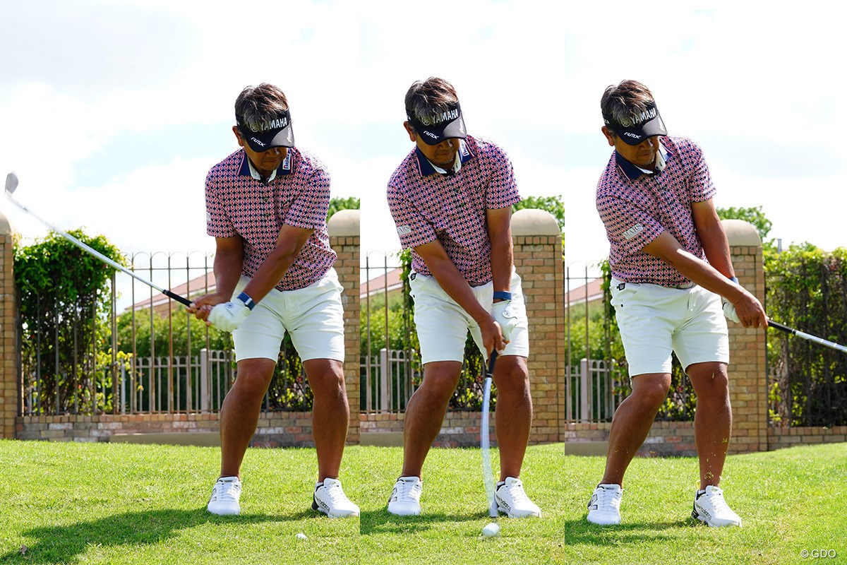 ラフからは2通り「上からコツン」or「バンカー風」【藤田寛之アプローチのレシピ#12／沈んだラフ】