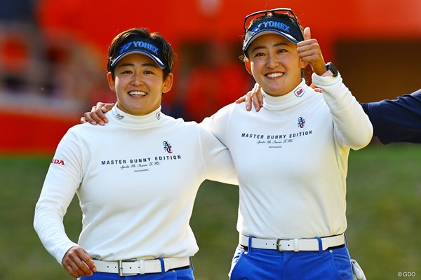 2025年 JLPGAツアーチャンピオンシップリコーカップ 3日目 岩井明愛 岩井千怜 夢ペアリング