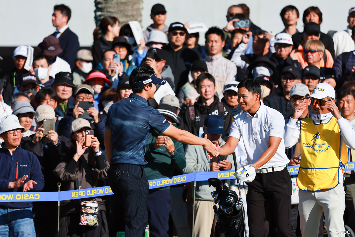 石川プロとツーサムで 2025年 カシオワールドオープンゴルフトーナメント 最終日 石川遼 亀井康生