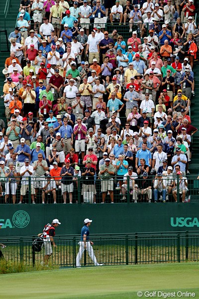 2011年 全米オープン 初日 スタンディングオベーション