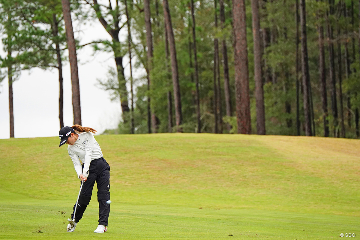 好調なショットで7バーディを量産