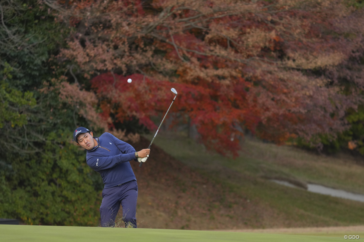 18番、高いアプローチショットだったなぁ。 2025年 ゴルフ日本シリーズJTカップ 3日目 金谷拓実