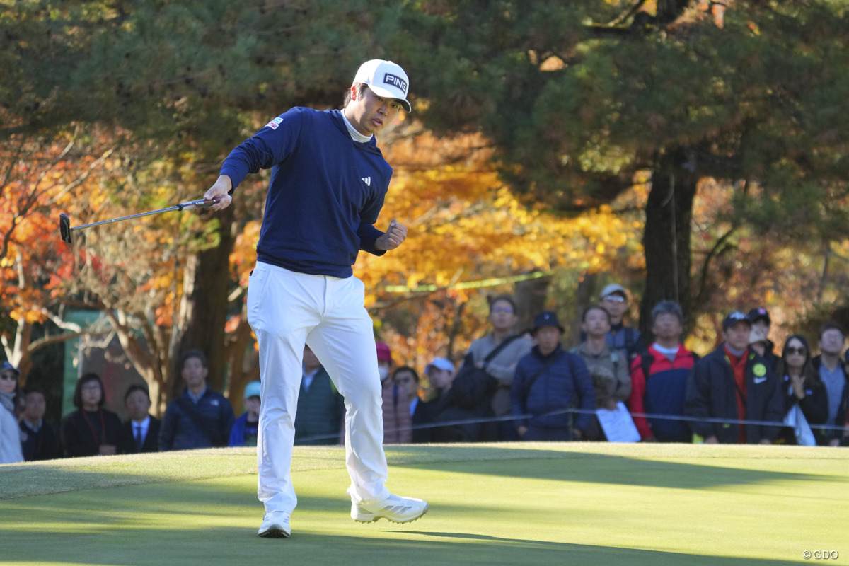 17番イーグルで1打差に迫る。 2025年 ゴルフ日本シリーズJTカップ 最終日 細野勇策