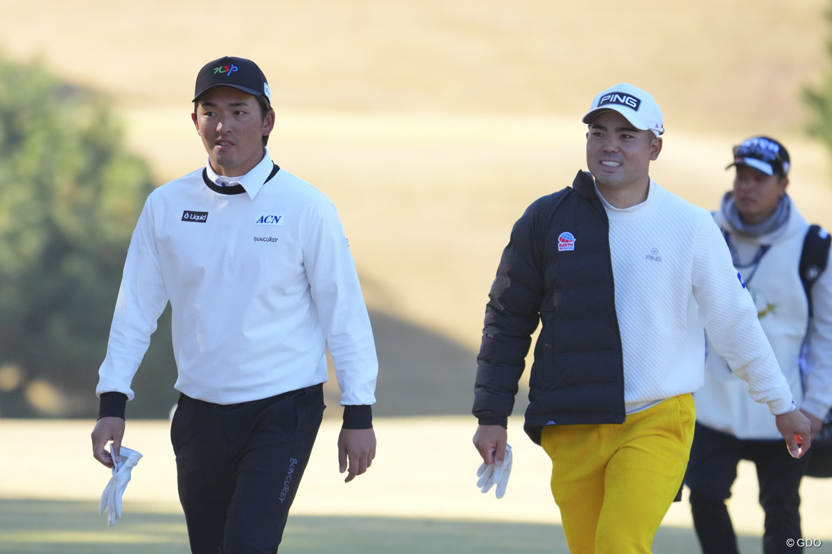 同組での賞金王争い。 2025年 ゴルフ日本シリーズJTカップ 最終日 金子駆大 蝉川泰果