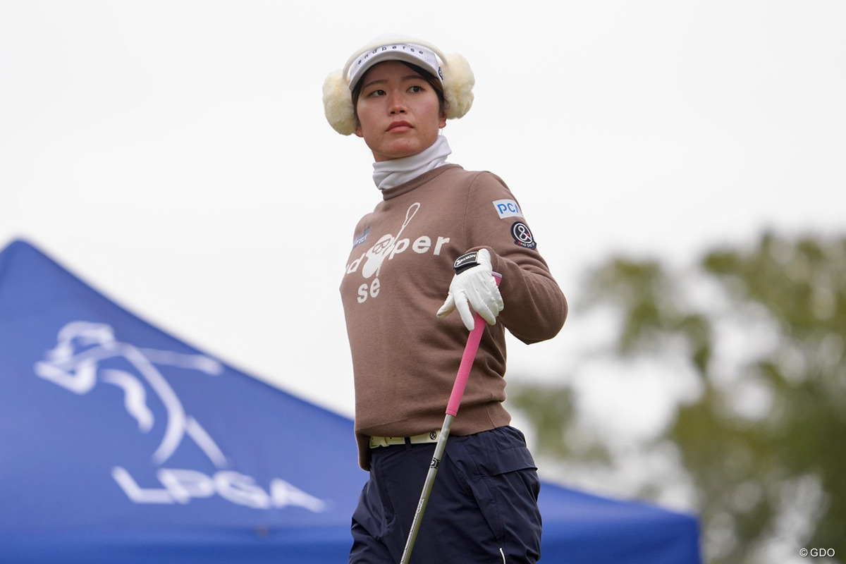 暫定2位で最終日を迎える櫻井心那