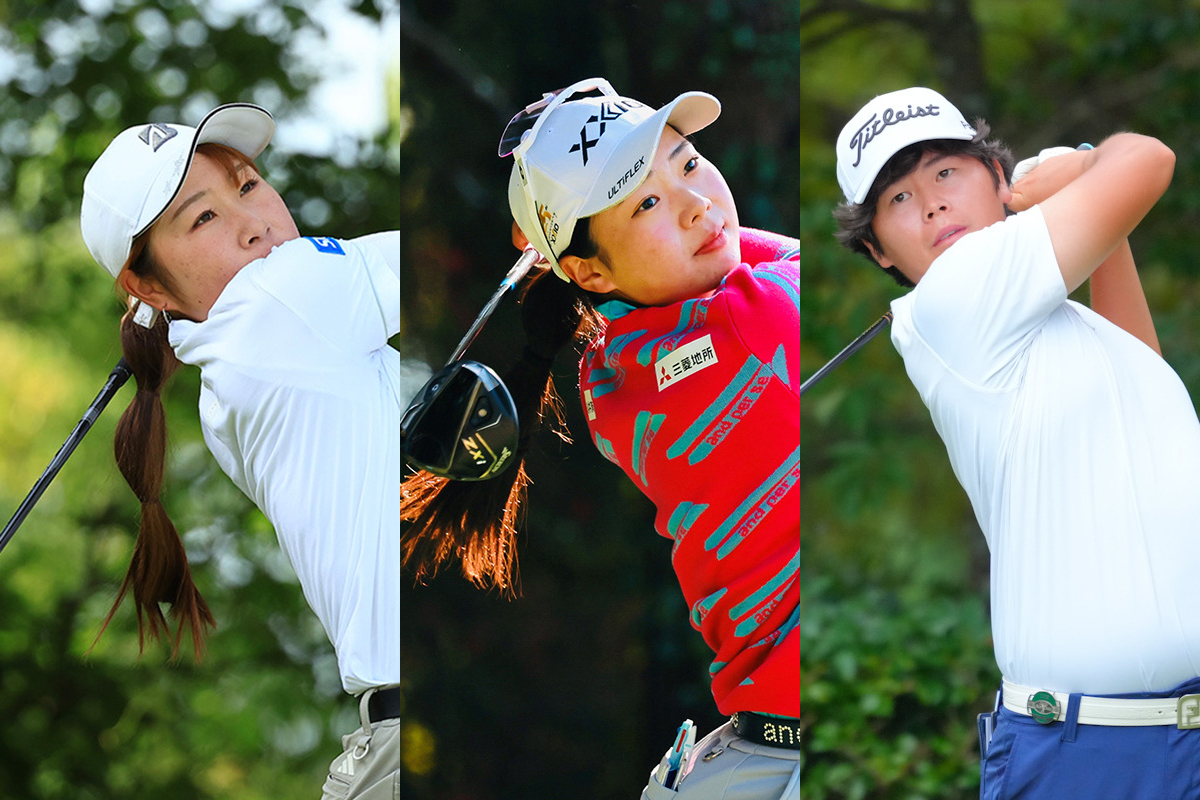 新人賞を獲得した（左から）荒木優奈、菅楓華、下家秀琉