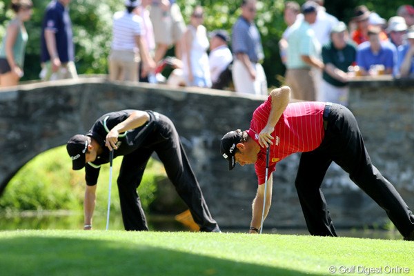 2011年 全米オープン 2日目 M.カイマー（左）＆L.ウェストウッド（右） 落穂拾い、ではないんですよね