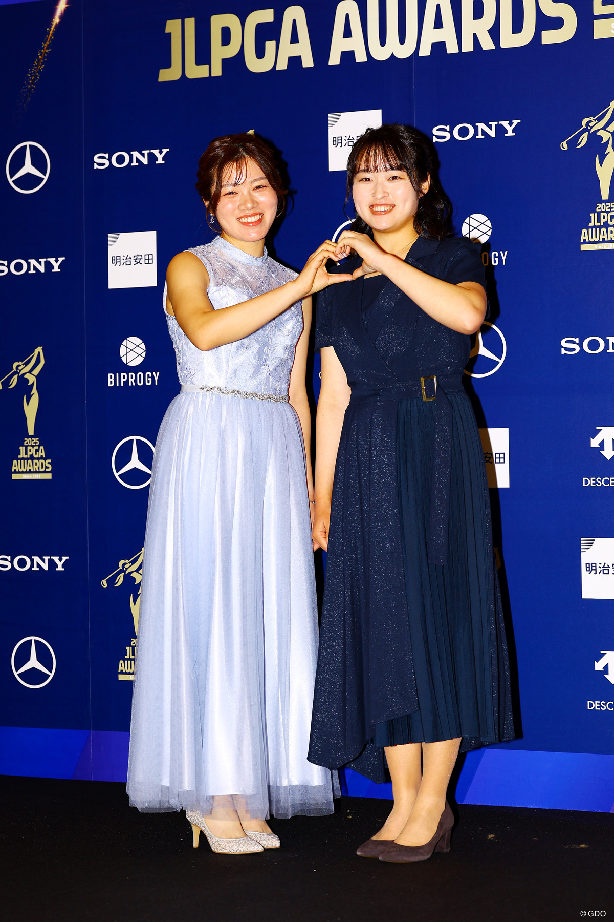 ハート 2025年 JLPGAアワード 藤井美羽 ウー・チャイェン