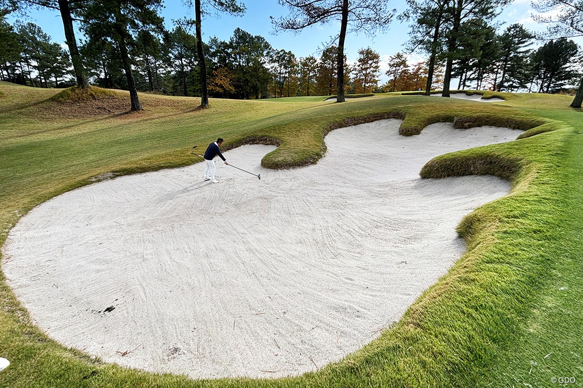 「世界最先端の設計で井上誠一がReBORN」春日井カントリークラブ／ゴルフ場Gメンが行く#11 6番ホールのガードバンカー