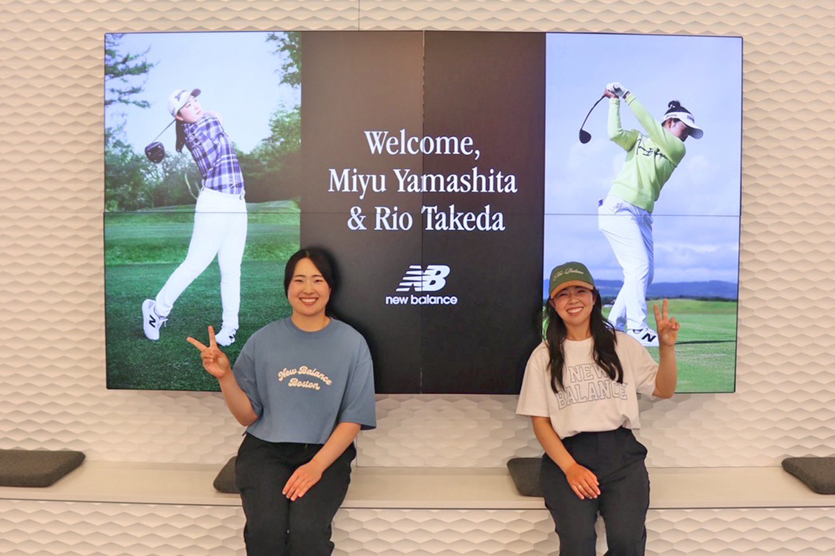 山下美夢有プロと一緒にボストンのニューバランス社へ（提供画像）