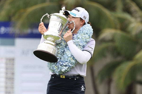 2025年 ブルーベイLPGA  最終日 竹田麗央 シーズン5戦目で優勝と勢いよくルーキーイヤーをスタートした(Zhe Ji/Getty Images)