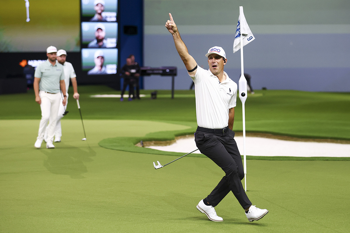 開幕2連勝を遂げたアトランタ・ドライブGCのビリー・ホーシェル（TGL）