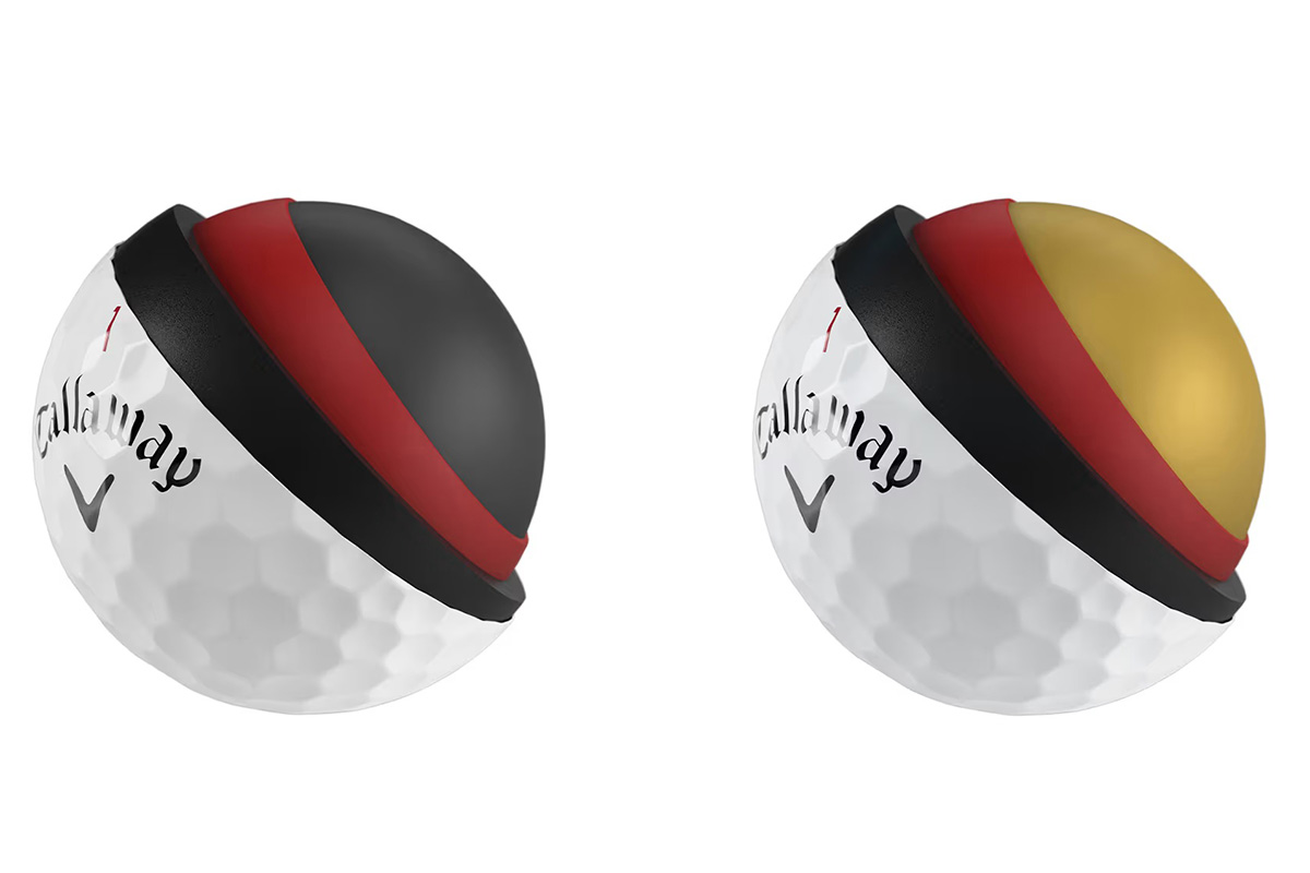 「クロムツアー」（右）と「クロムツアーX」（左）の内部（Callaway Golf）