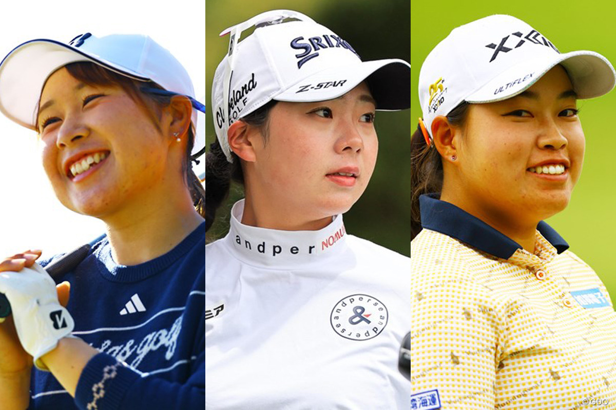 （左から）荒木優奈、菅楓華、入谷響は今年高卒3年目