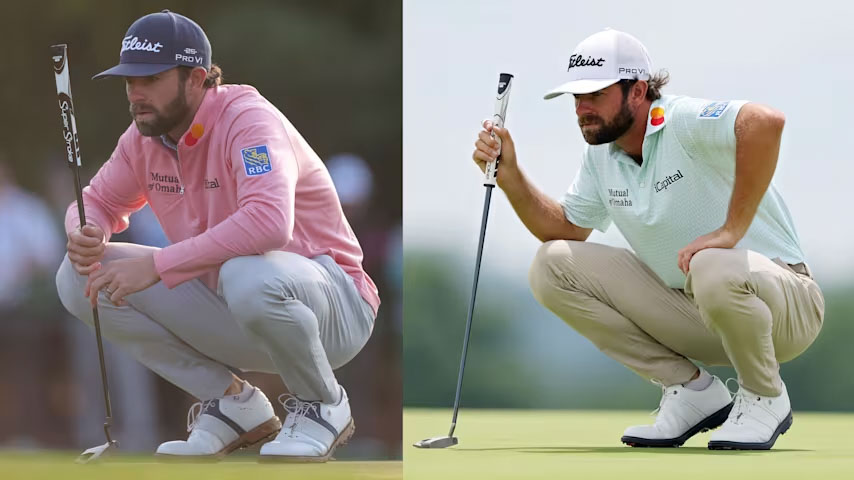 キャメロン・ヤングはプランバー（左）からショートスラントへのネック変更が見事にハマった(Andrew Redington／Getty Images)