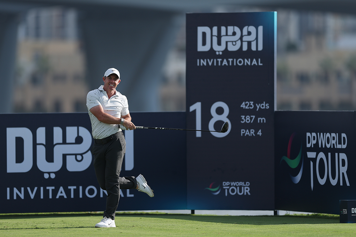 「68」で首位と3打差につけたロリー・マキロイ（Andrew Redington/Getty Images）