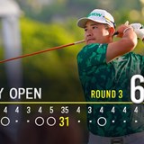 【速報】松山英樹が「65」のチャージ 首位との差を3打に詰めてホールアウト