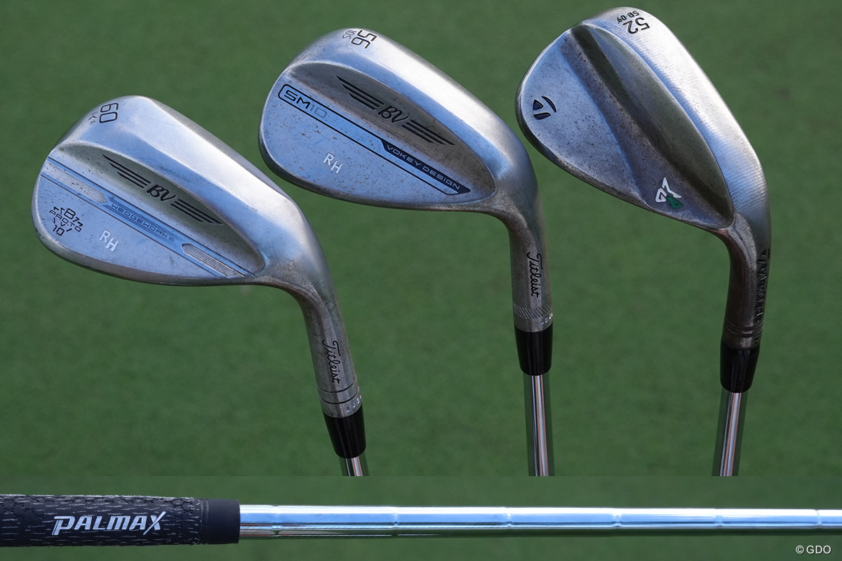 ロフト角の大きな2本はボーケイウェッジ