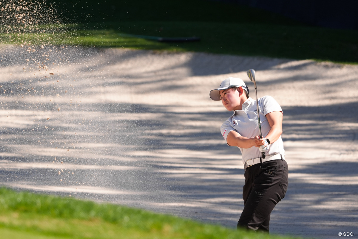 「71」で11位に後退したが、首位とは4打差