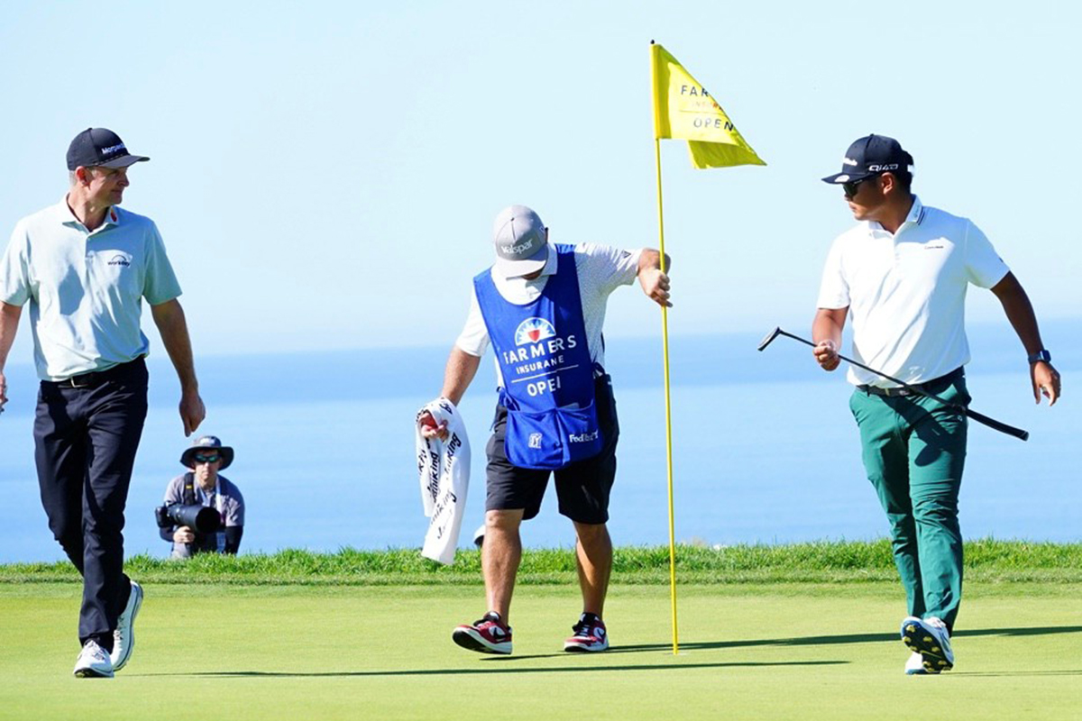 久常涼（右）は最終組でジャスティン・ローズ（左）とプレー 2026年 ファーマーズインシュランスオープン 最終日 久常涼
