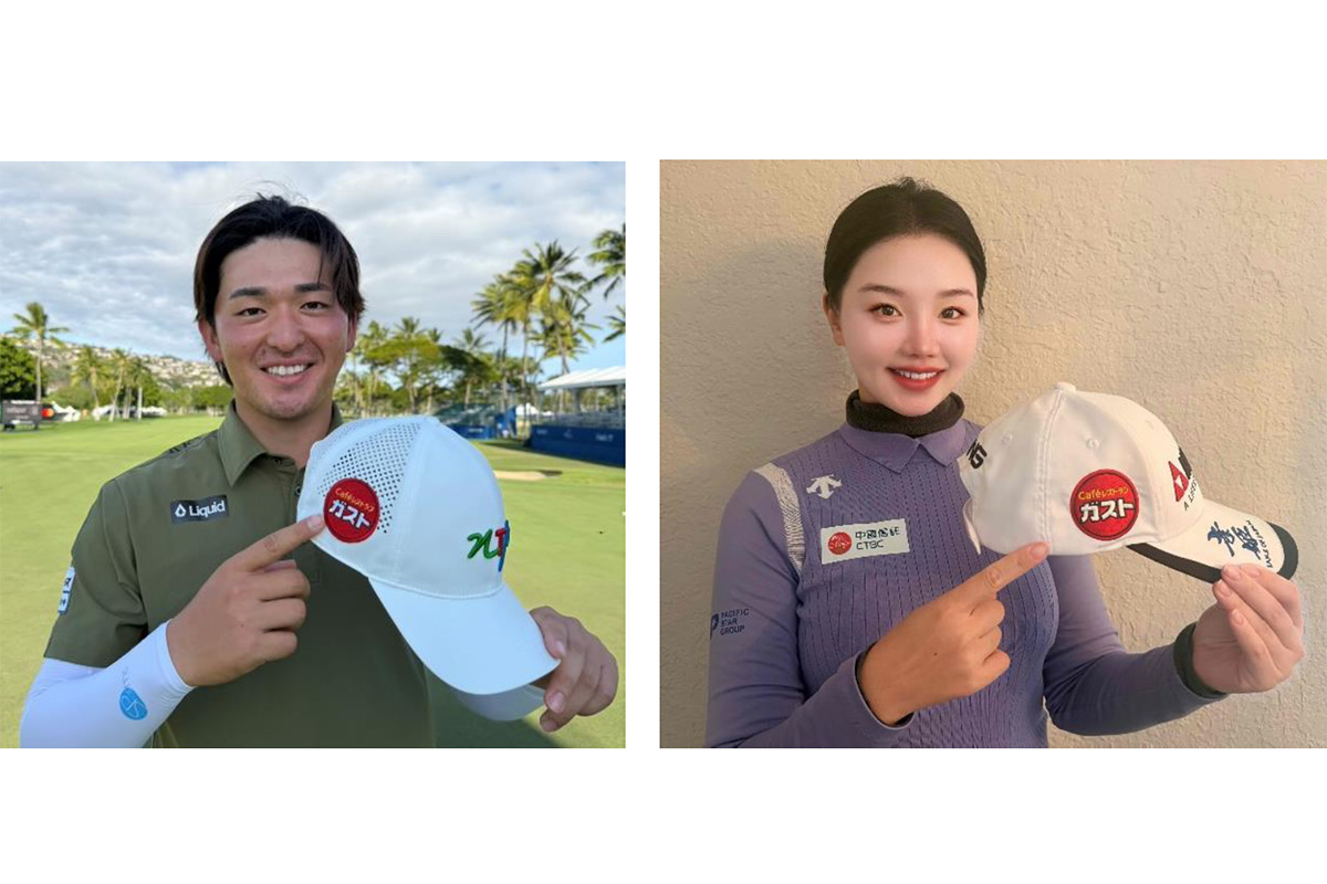 今季から帽子の右横に“ガスト”の文字をつけて戦う(提供：同社)