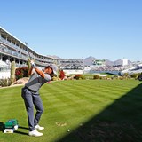 練習ラウンドでも「緊張しました」 平田憲聖が名物“スタジアム”16番でバーディ