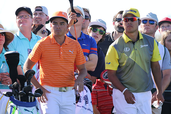 リッキー・ファウラー(左)と松山英樹がプレーオフで激突した