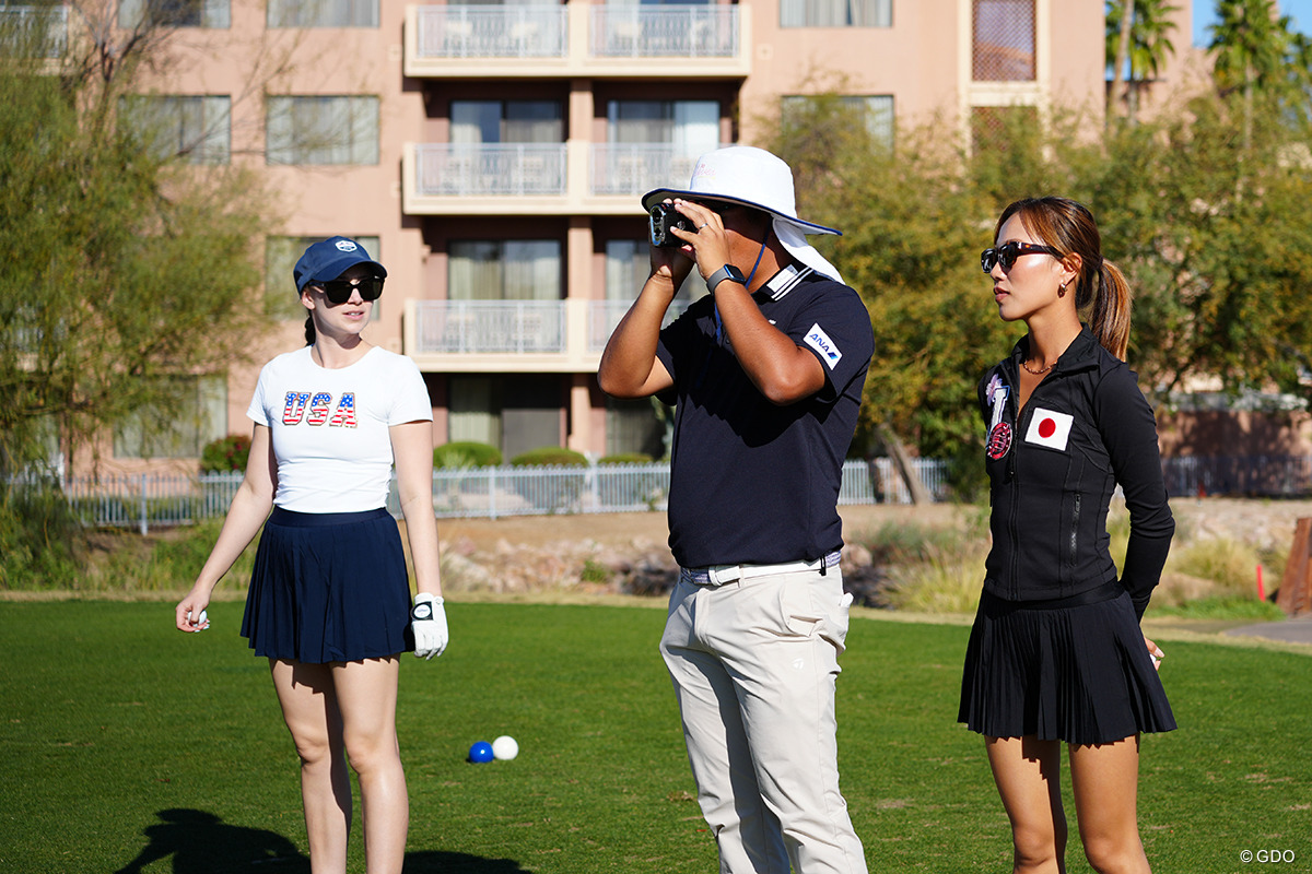 パー3で距離を測る