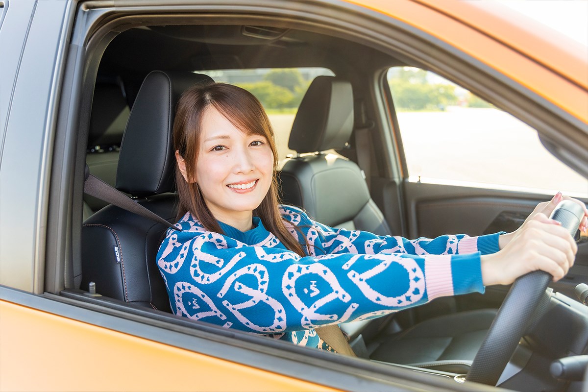 キャディバッグ積載量調査 車体が大きくて視界も広く、ゆったり運転できそうです