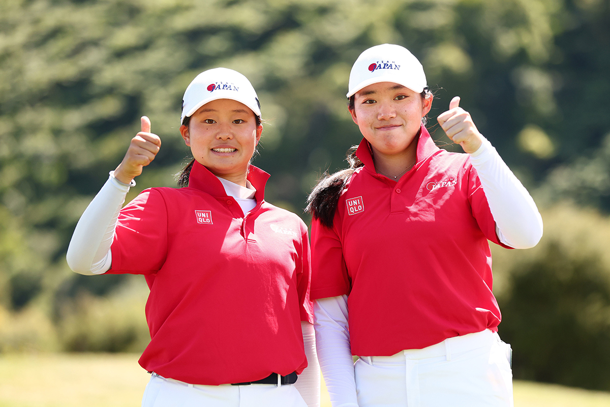 開幕前日に意気込みを示した廣吉優梨菜（左）と岩永杏奈（R＆A 提供）