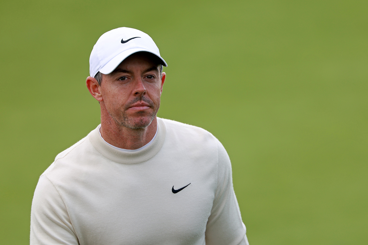 大会連覇へ6打差でターンしたロリー・マキロイ（Jed Jacobsohn/Getty Images）