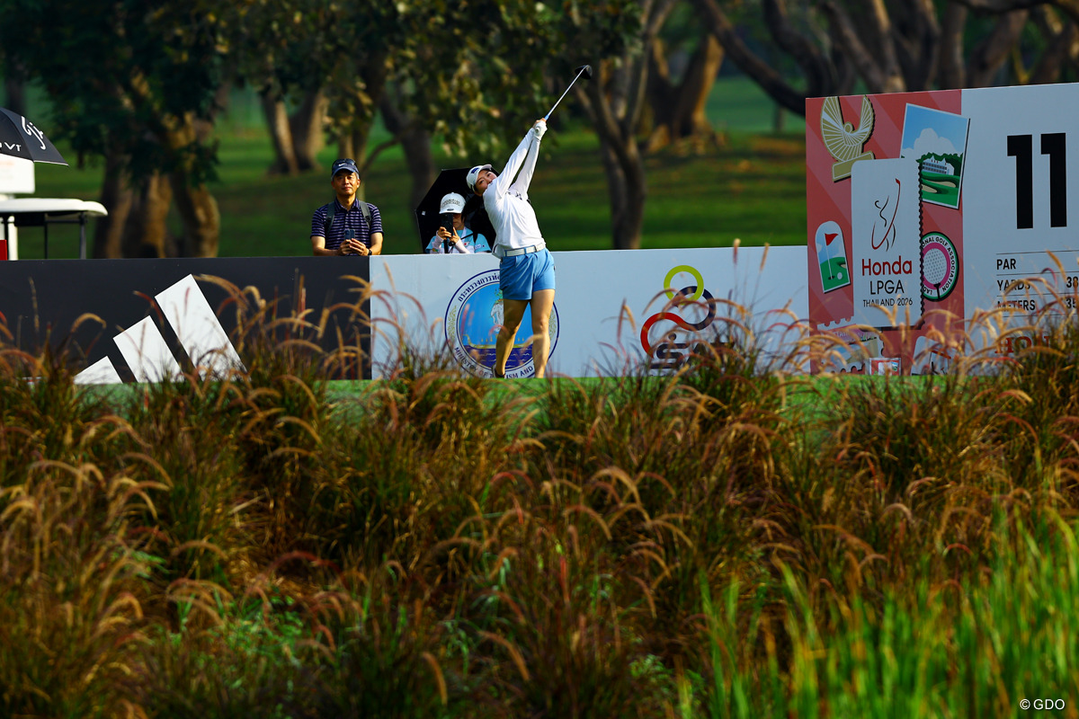 独特なフォロー 2026年 ホンダ LPGAタイランド 初日 勝みなみ