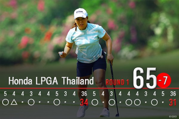 2026年 ホンダ LPGAタイランド 初日 畑岡奈紗 ミドルパットがよく入った