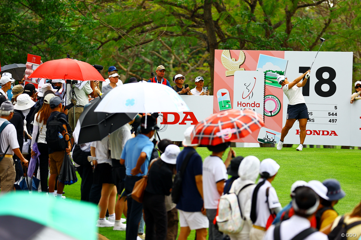 大勢のギャラリーが見守る 2026年 ホンダ LPGAタイランド 2日目 畑岡奈紗