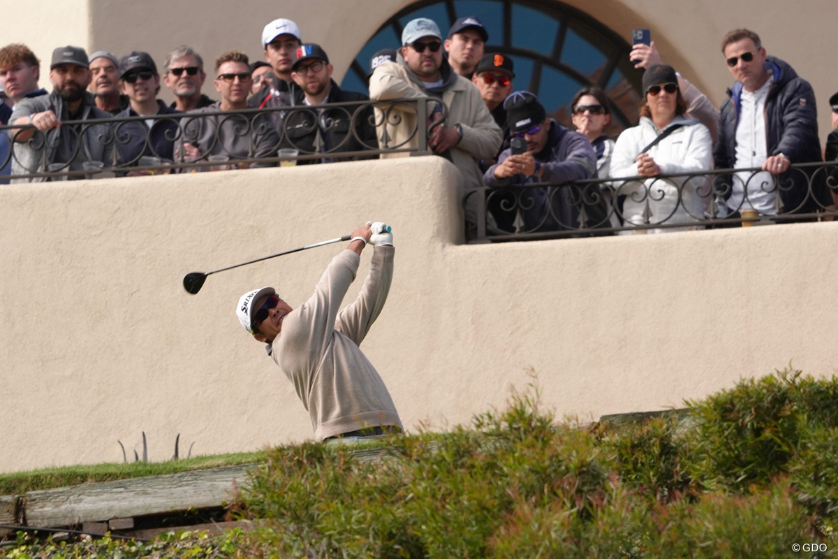 第2ラウンドをプレーする松山英樹