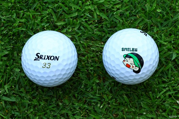 2026年 ホンダ LPGAタイランド 3日目 勝みなみのボール ダイヤモンドにイラスト入り