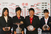 2011年 日本女子アマチュアゴルフ選手権競技 最終日 （左から）堀奈津佳、比嘉真美子、チヒロ・イケダ、佐伯朱音