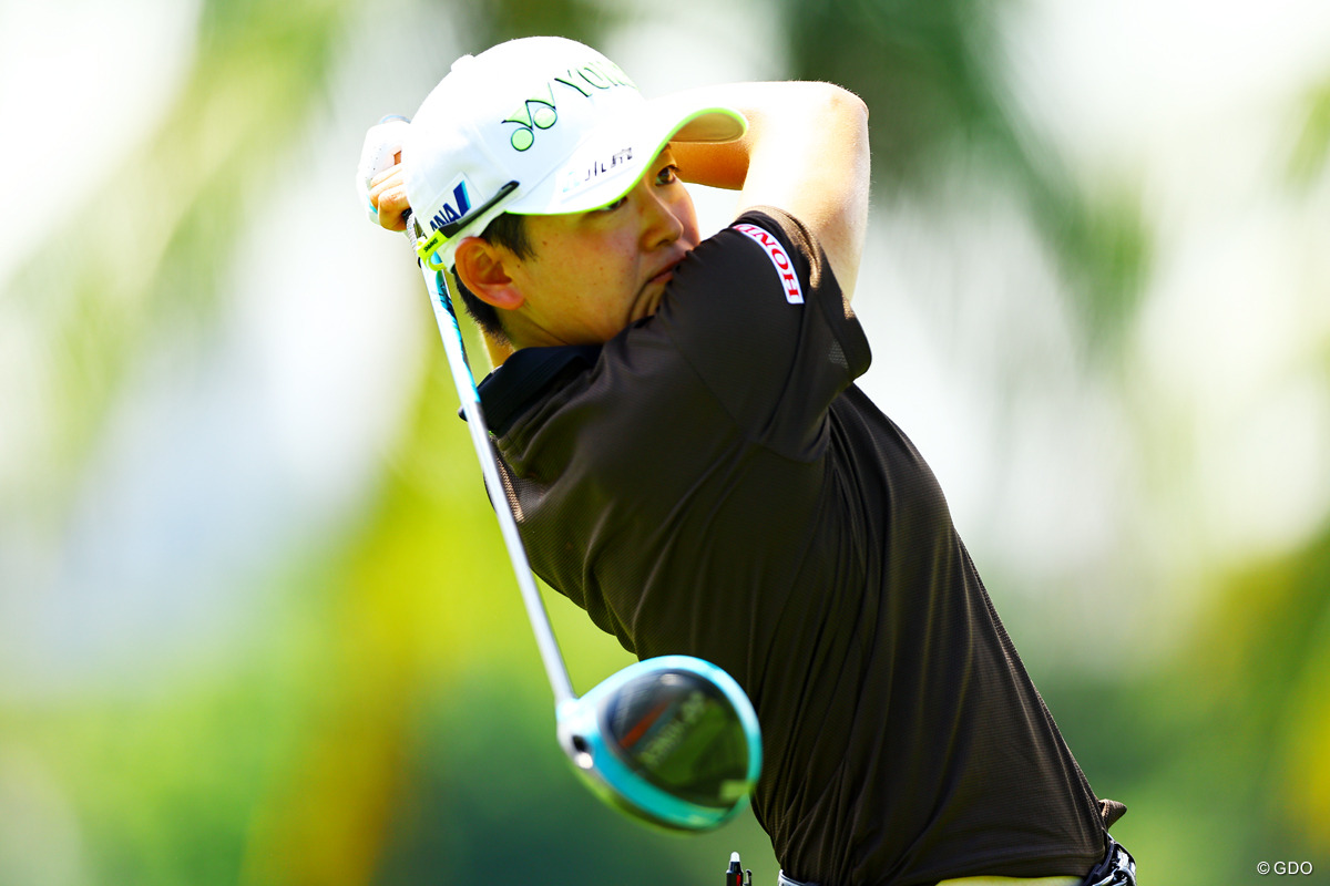 ドライバーを強振 2026年 HSBC女子世界選手権 初日 岩井明愛