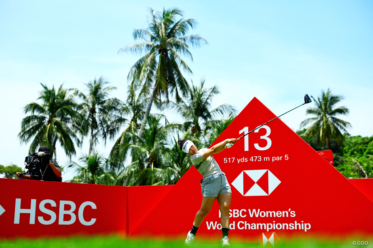 ドライバーを強振 2026年 HSBC女子世界選手権 3日目 山下美夢有