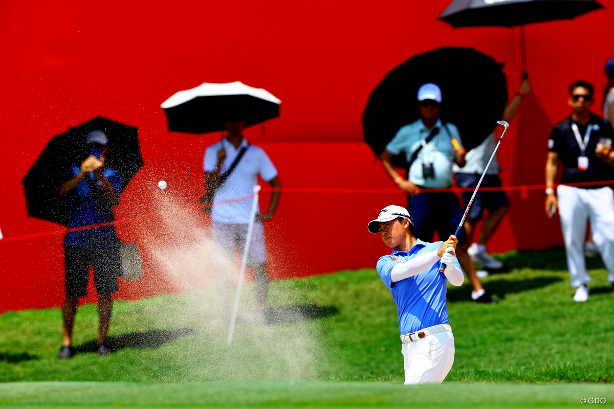 バンカーショットを放つ 2026年 HSBC女子世界選手権 最終日 笹生優花