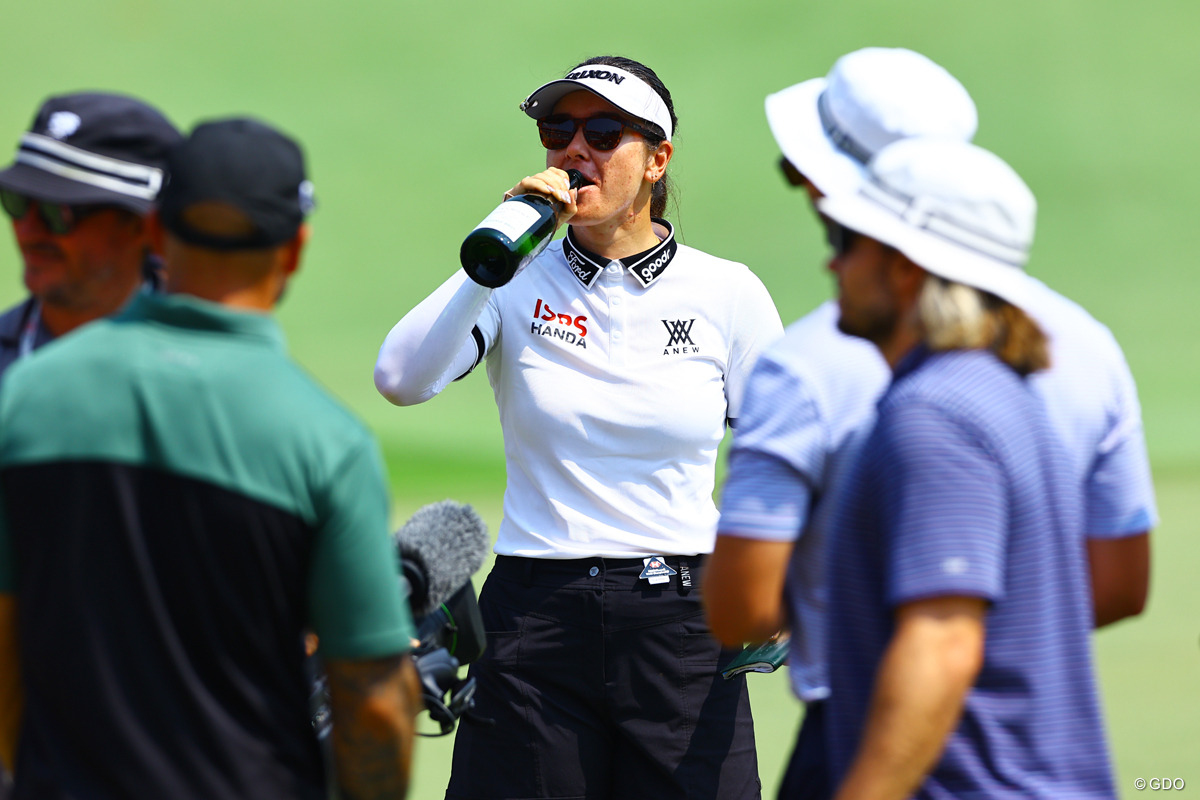 ラッパ飲み 2026年 HSBC女子世界選手権 最終日 ハンナ・グリーン