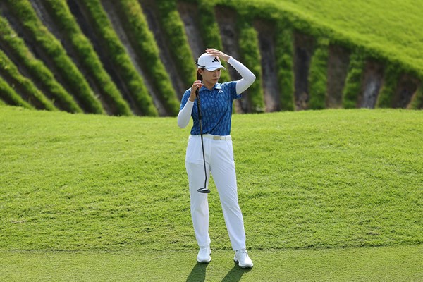  今季初戦の渋野日向子はダブルボギーフィニッシュで2オーバー発進(Zhe Ji／Getty Images)