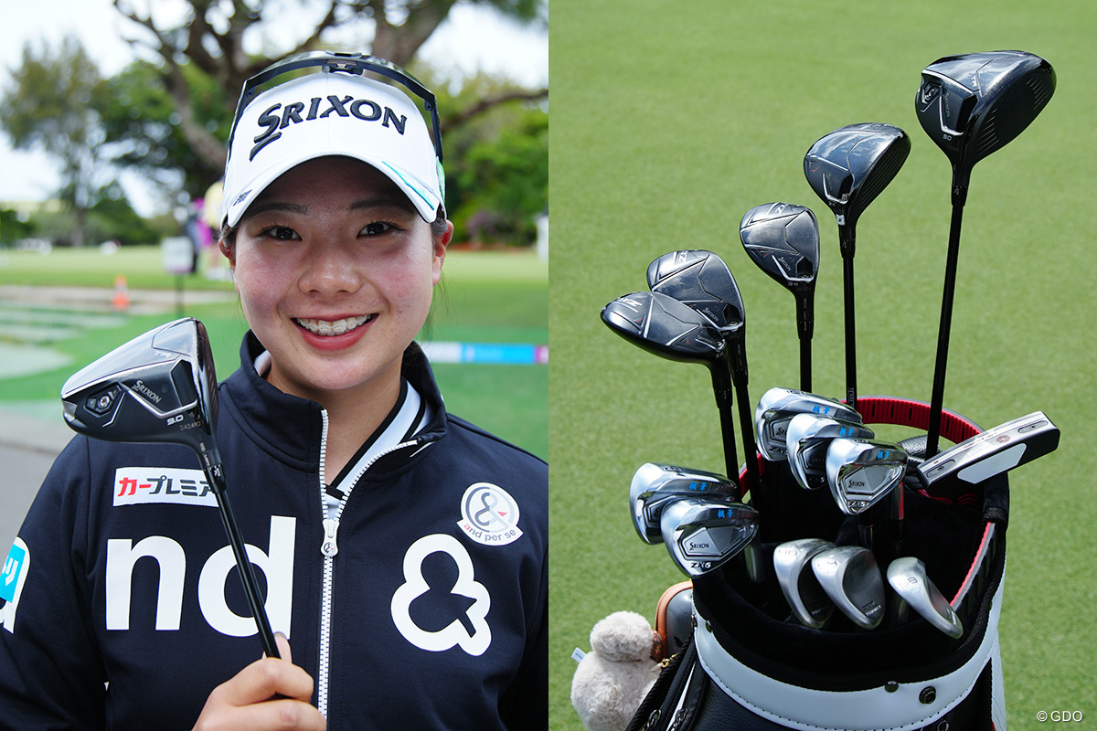 菅楓華のクラブ選びは「顔が命」ドライバーは小ぶり、アイアンは大きめが好き