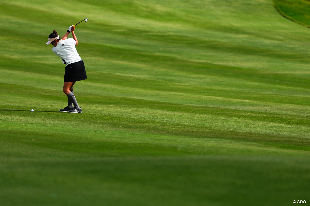 Hole7 520yards par5 2nd shot 2026年 ダイキンオーキッドレディスゴルフトーナメント 2日目 岩井千怜