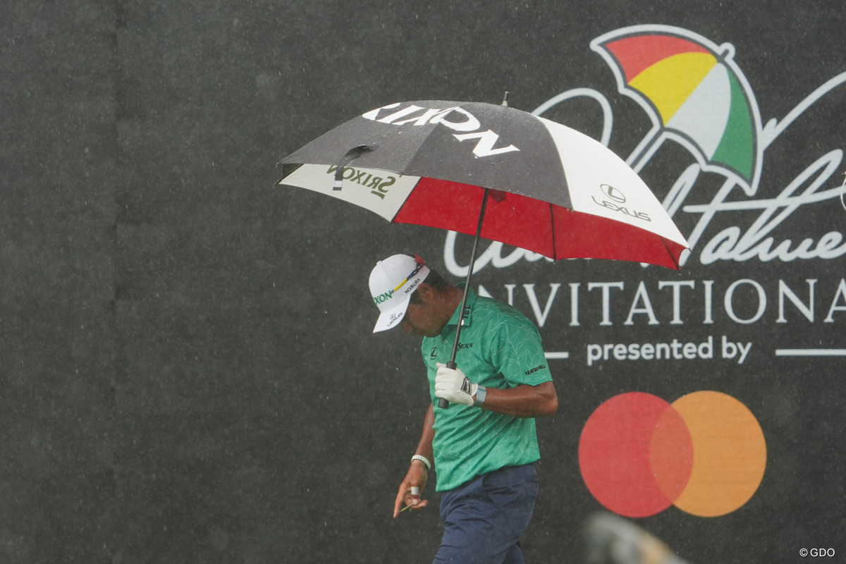最終18番のティショットの直前にいきなり豪雨に 2026年 アーノルド・パーマー招待byマスターカード 3日目 松山英樹